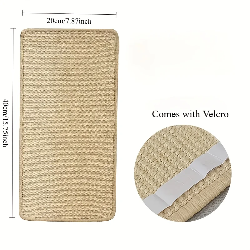 Wall-Mounted Sisal Cat Scratcher Mat, Durable Scratch Pad for Summer Indoor Cats, Furniture Protection & Kitten Claw Care