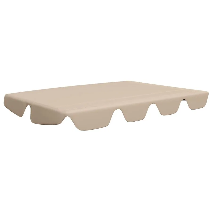 Replacement Canopy for Garden Swing Beige 74 66.1x43.3 57.1
