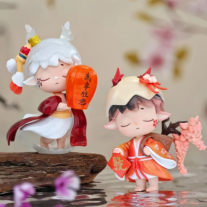 Blind Box Echte Kawaii Mimi Chronicle Of Elegance Serie Chao Spielzeug Figur Vinyl Puppe Desktop Ornament Geburtstag Geschenke Spielzeug