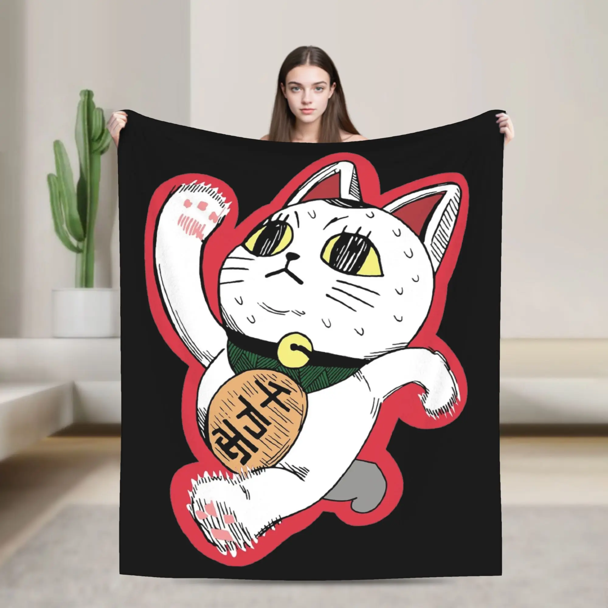 Turbo Granny Dandadan Anime Flannel Blankets  Creative Throw Blanket for Bed Sofa Couch 200x150cm Plush Thin Quilt,