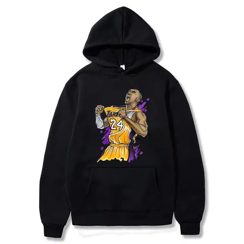 Lakers Kobe Bryant Printed Spring and Autumn Hoodie Unisex Casual Classic Simple Cool Sportswear