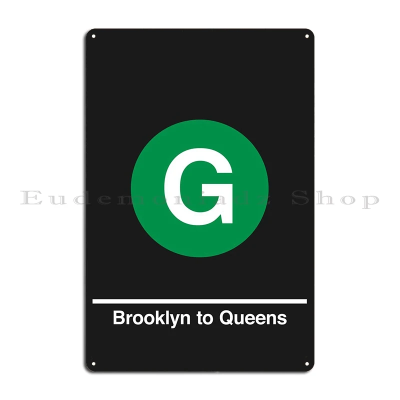 New York Subway Line 12 Metal Signs Funny Customize Bar Party Customize Tin Sign Poster