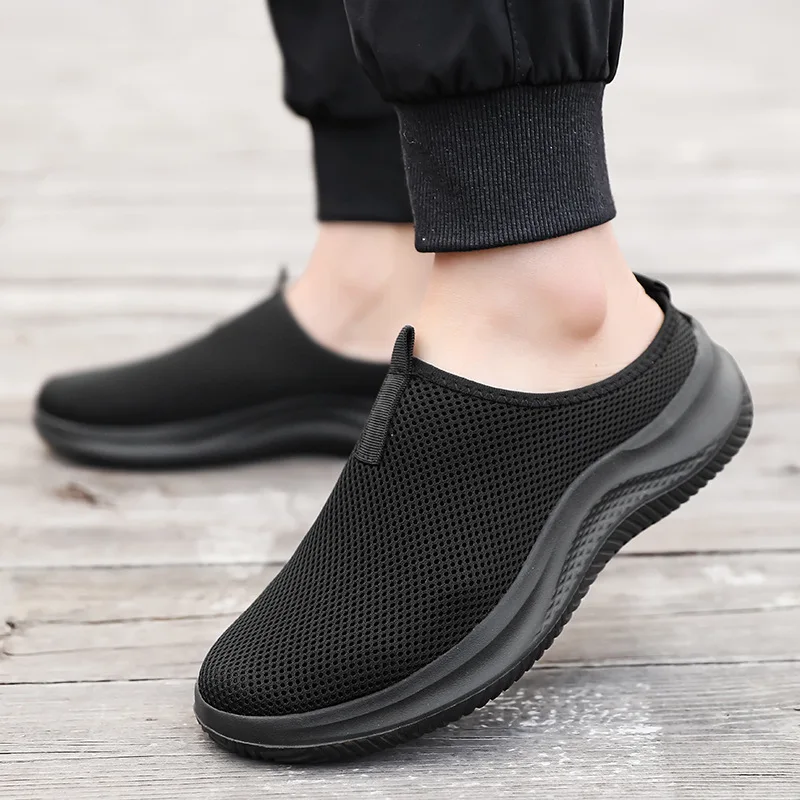 Men Slippers2026 Summer Breathable Home Indoor Slippers Men Thick Bottom Slides Fashion Walking Shoes Men chanclas de hombre