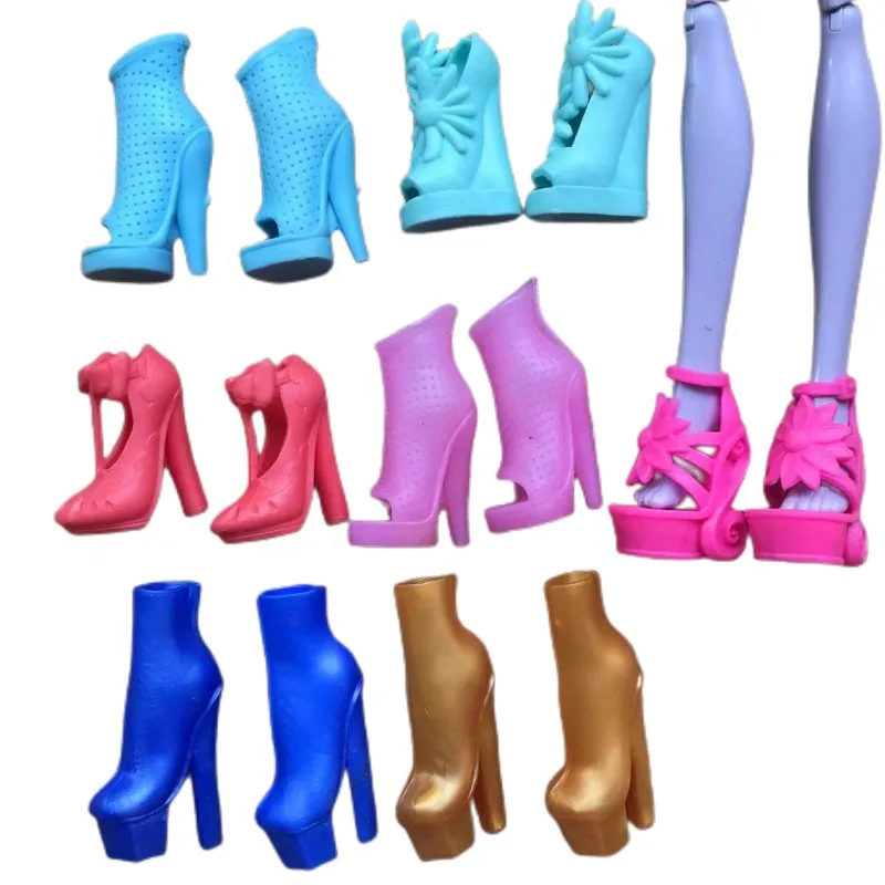 Original Monstering High Doll Shoes Female Doll Casual Shoes Dolls Accessories Doll High Heels Shoes Girl Doll Boots Sandals