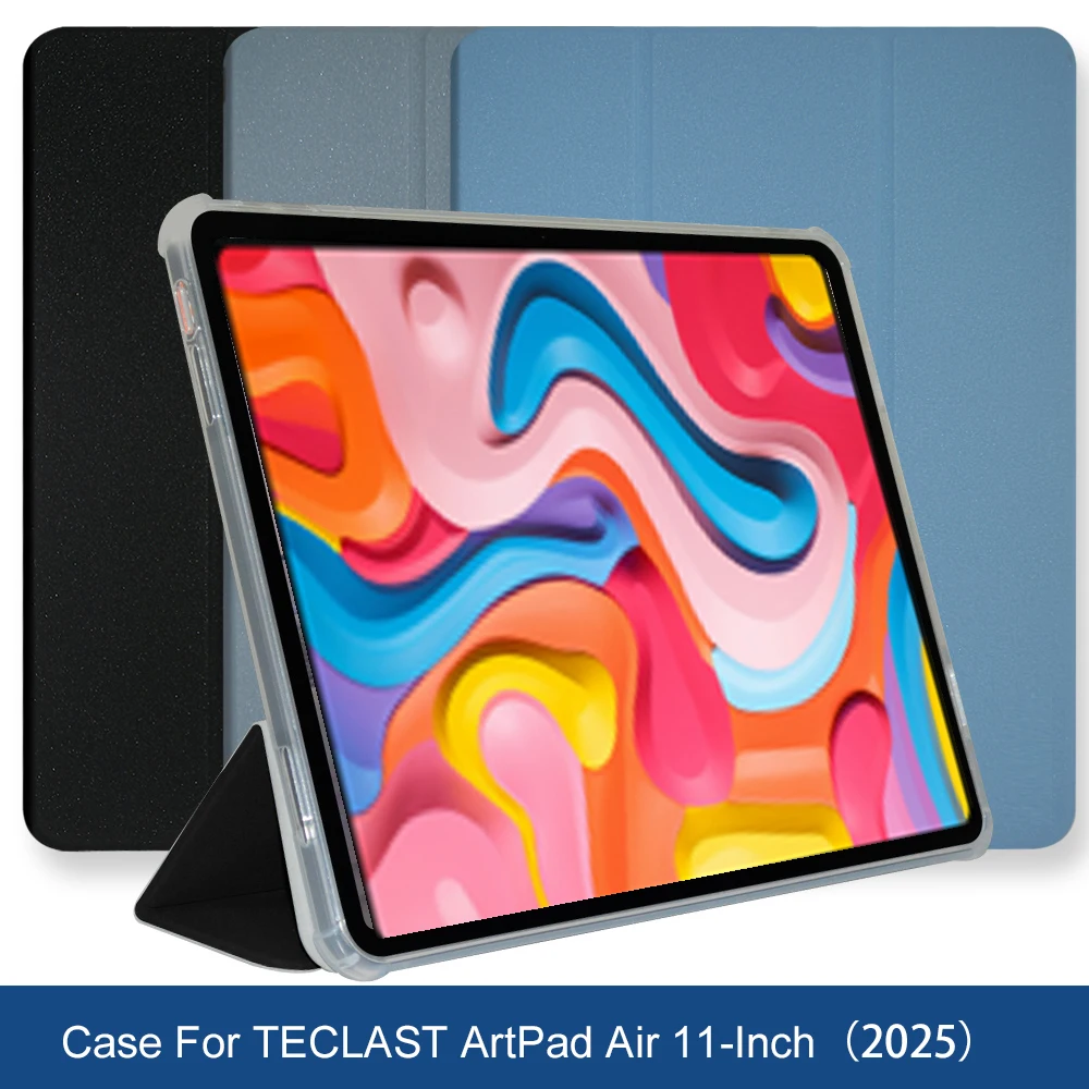 Чехол для TECLAST ArtPad Air 11 дюймов, полный чехол для планшета Teclast ArtPadAir 2025 Folio из искусственной кожи, мягкий флип-чехол из ТПУ Чехол для TECLAST ArtPad Air 11 дюймов, полный чехол для планшета Teclast ArtPadAir 2025 Folio из искусственной кожи, мягкий флип-чехол из ТПУ