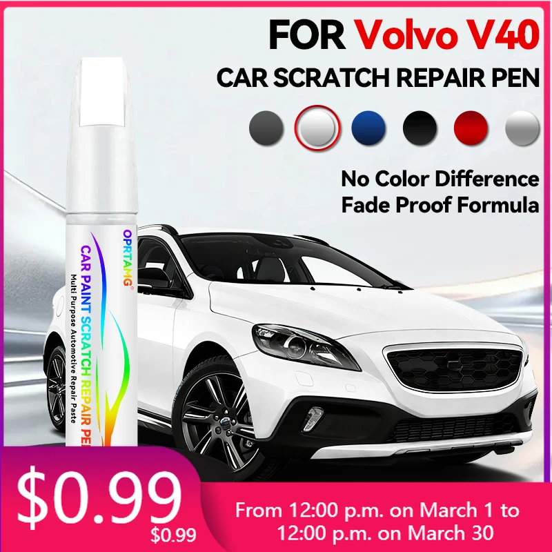 

Car Tools Car Paint Repair Pen Touch Up Scratch Remover DIY Auto Accessories For VOLVO V40 Brown 712 Blue 713 721 Bronze 708 Whi