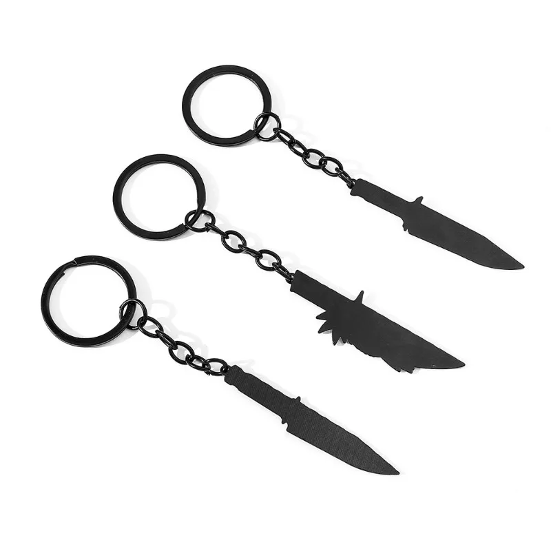 Figurka Anime Naruto Uchiha Sasuke Brelok Mały Nóż Kształt Uzumaki Breloczki dla Przyjaciół Ozdoba do Plecaka Zawieszka Prezent