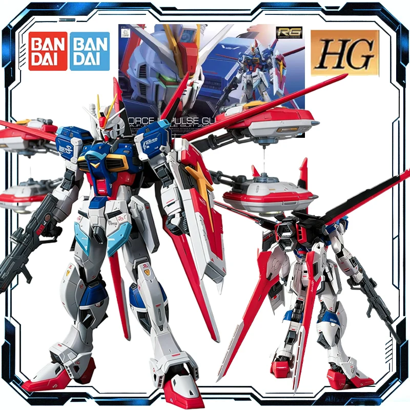 

Bandai Original RG 1/144 GUNDAM Flight Equipment ZGMF-X56S Impulse Assembly Model Action Figure Toys for Boys Girls Kids Gift