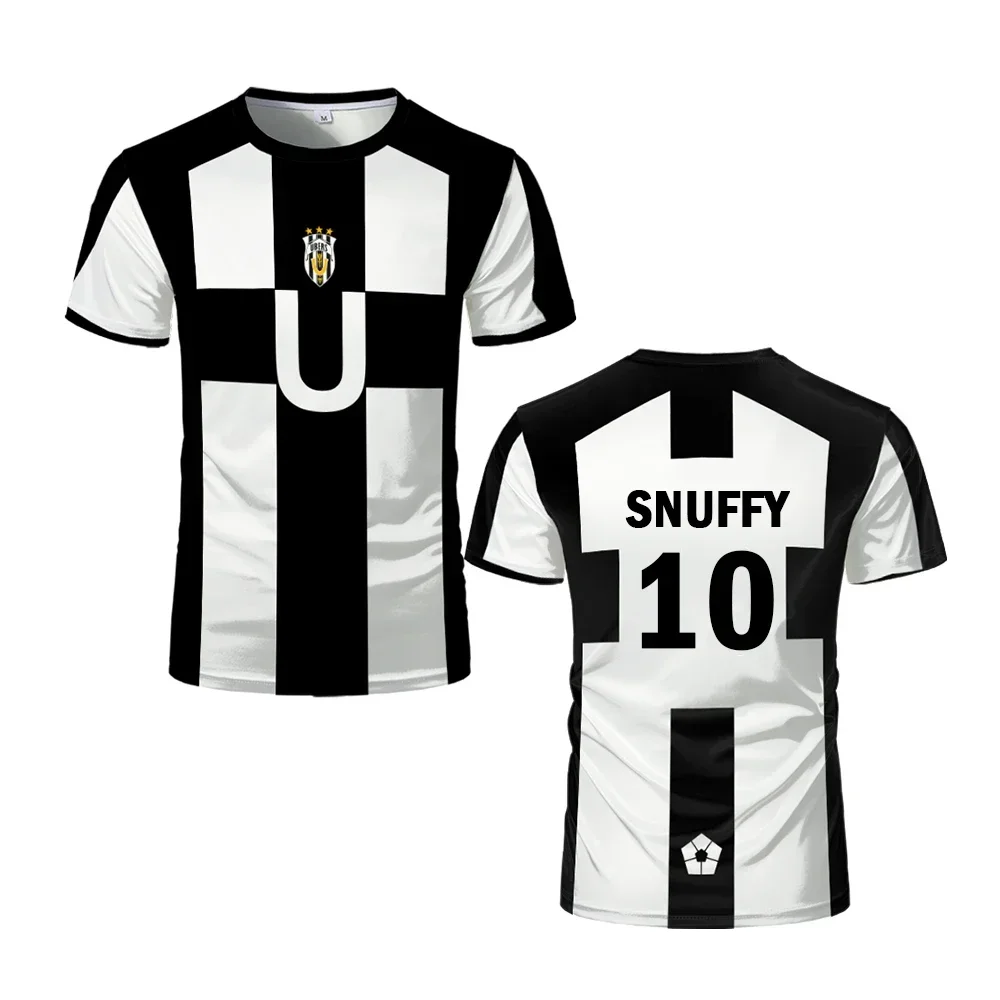 2026 Five Person Football Motif VL Replika Tee Anime Ubers Blue  Full Print Tees BAROU Short Sleeve Cosplay Uber Men T-shirt