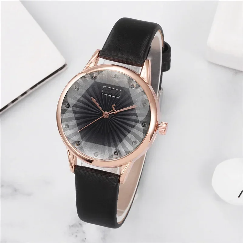 Модные женские часы, элегантные простые кварцевые наручные часы с ремешком из искусственной кожи для женщин, женские часы в подарок, Reloj Mujer Montre Femme