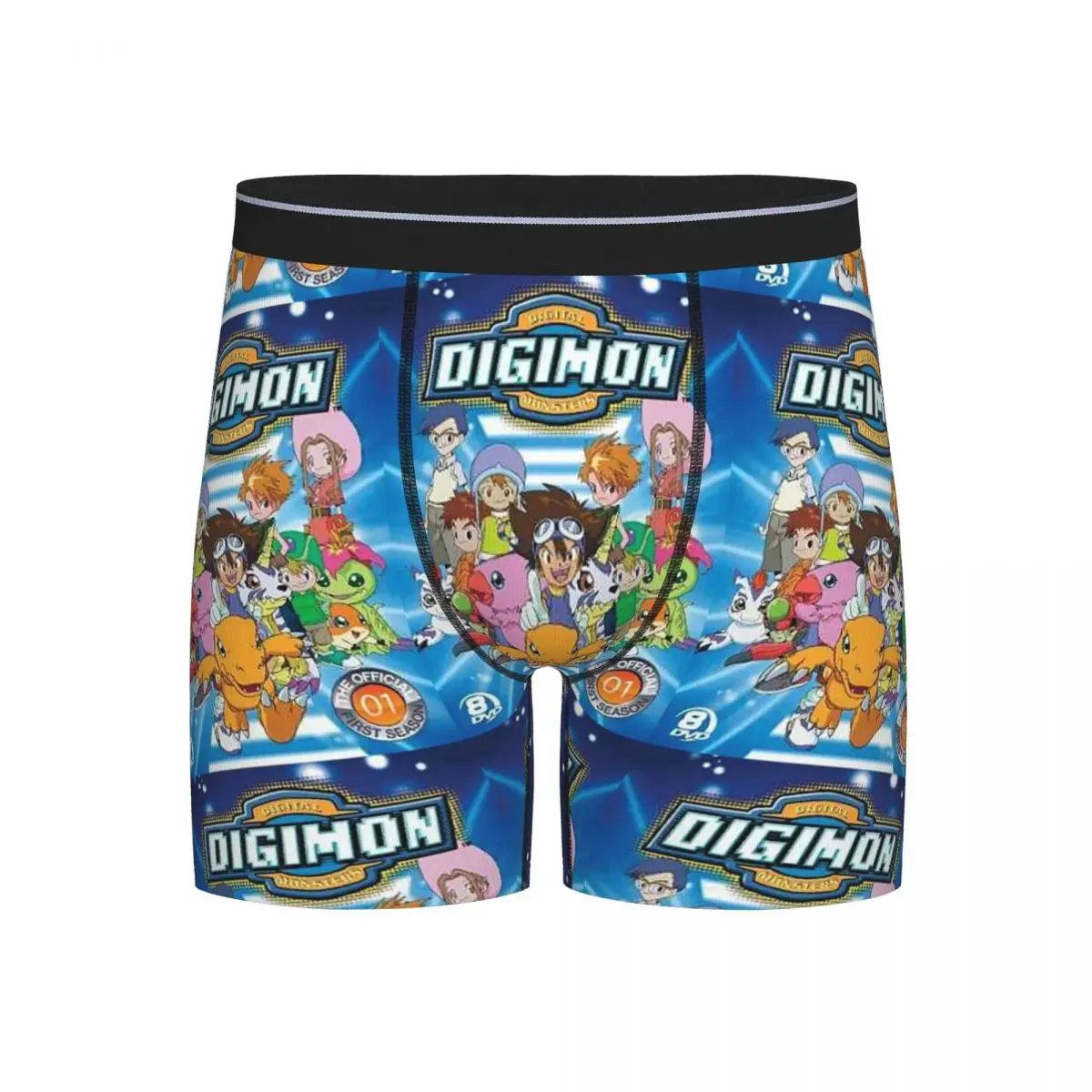 

Long Boxer Underpants Shorts Guilmon In The Box Digimon Panties Male Comfortable Underwear for Homme Man Boyfriend Gift