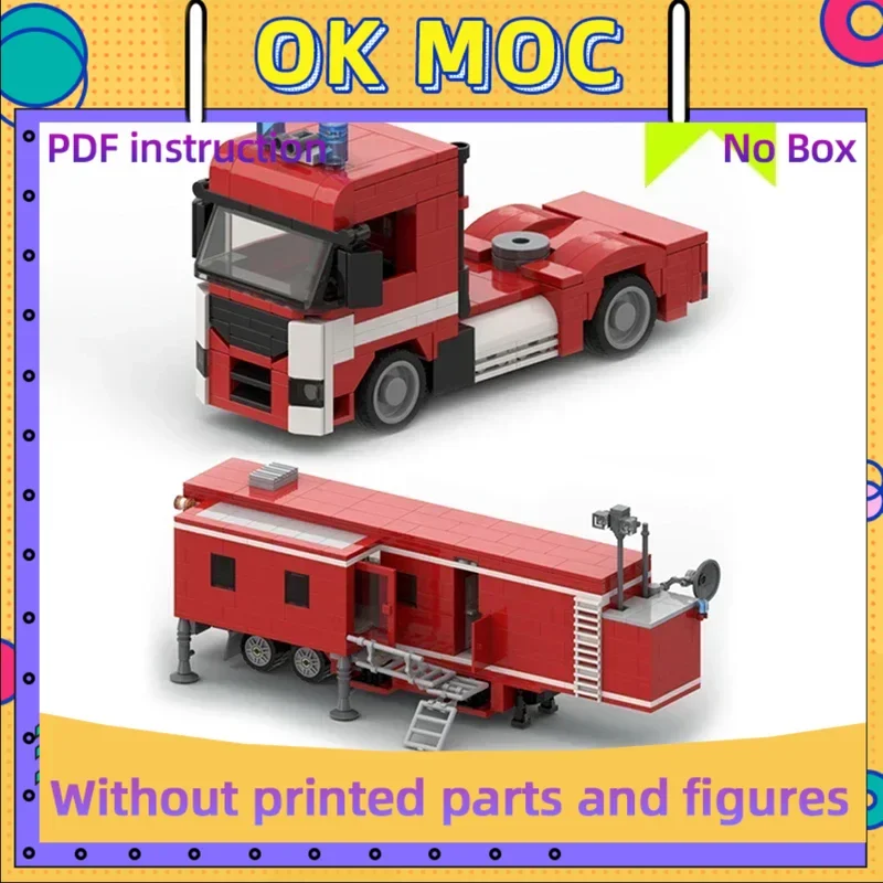 

Модель городского автомобиля Moc, строительные кирпичи, пожарный отдел, MAN TGX, трактор, технология, блоки, подарки, рождественские игрушки, наборы «сделай сам», сборка