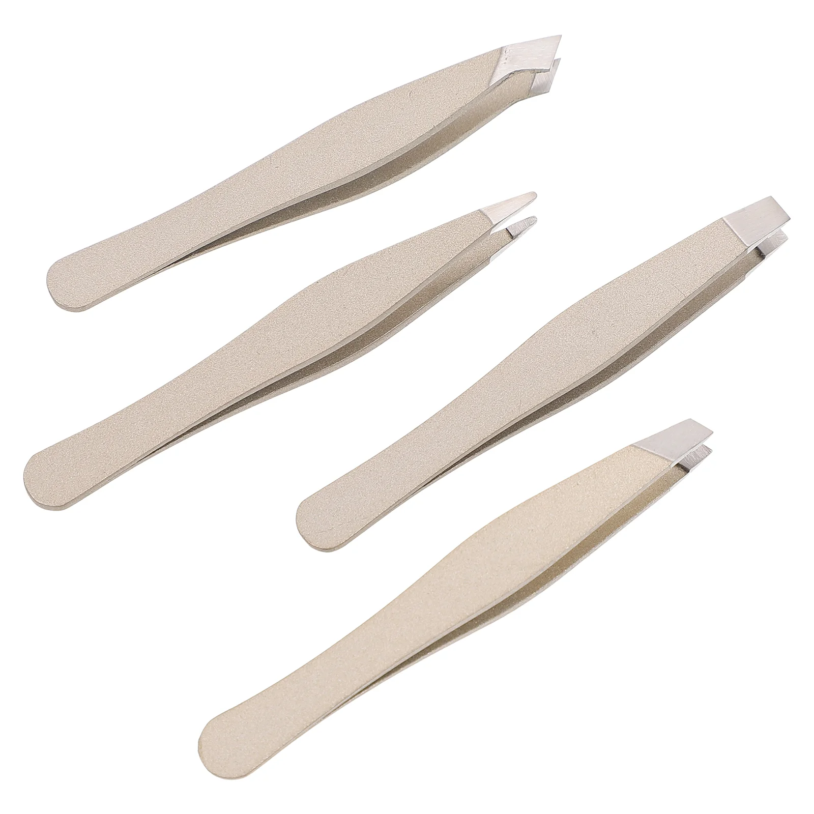 

4 Pcs Mini Eyebrow Clip Shaping Kit Hair Tweezer Tools Beauty Stainless Steel Salon Portable Tweezers