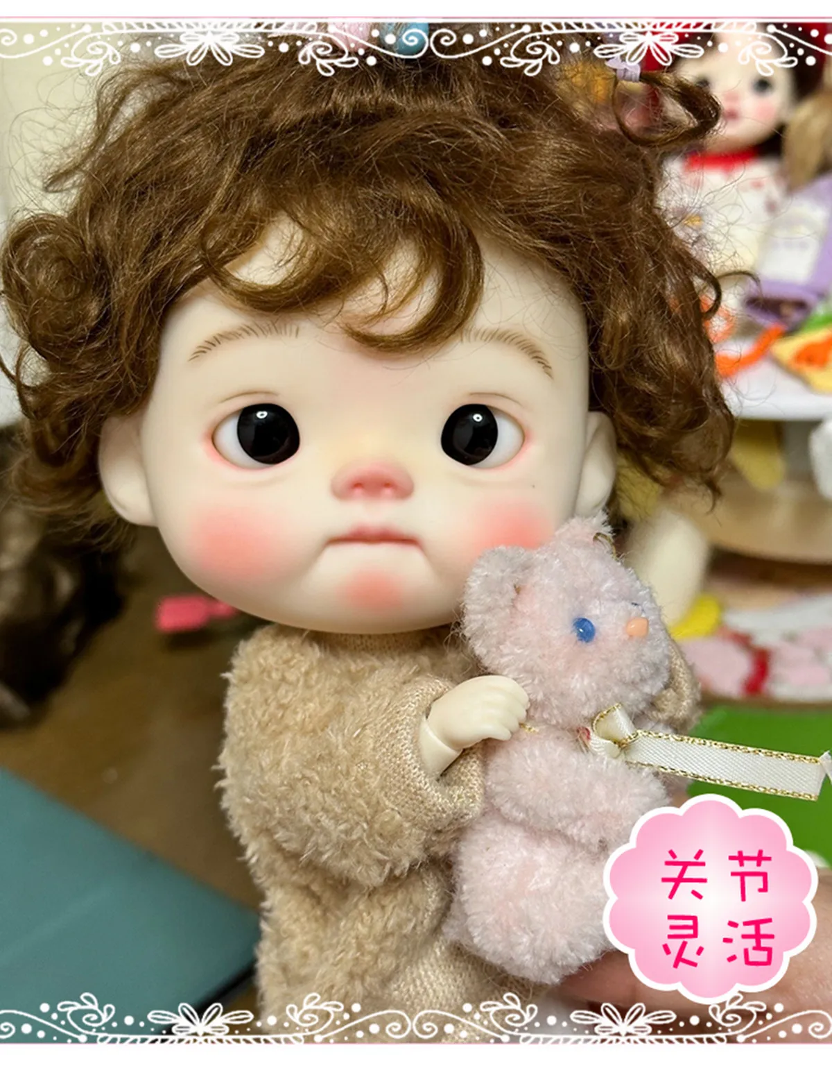 New In stock diandian 1/8 sd BJD Doll Big Head Resin Material nude No Makeup DIY Accessories Child Toys Girl Gift