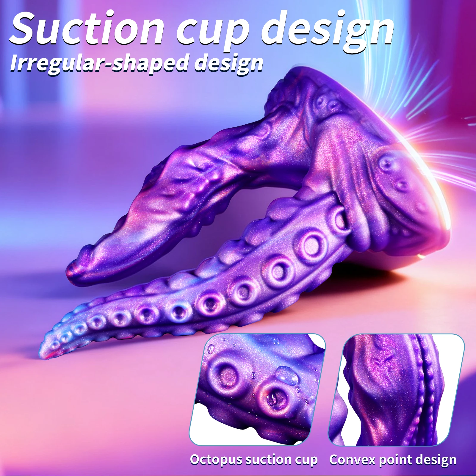 2 لون سيليكون مزدوج الرأس المكونات الشرج G بقعة محفز الوحش دسار ل مثليه مثلي الجنس الاستمناء الرجال جهاز تدليك للبروستاتا لعبة الجنس #3