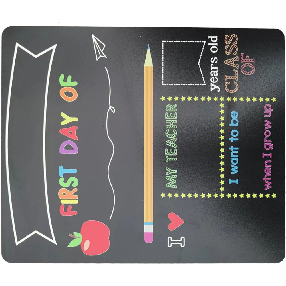 

Blackboard Message School Chalkboard Reusable Signs Chalkboards Memorandum Small for Kids First Day of