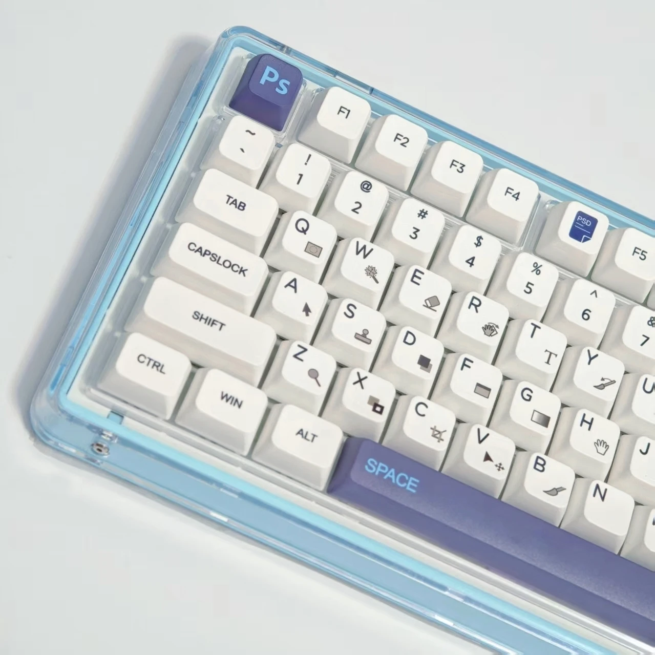 

Колпачки для клавиш PS PS, колпачки для клавиш Photoshop, MDA, сублимационная, pbt, маленькие, полный набор колпачков для клавиш