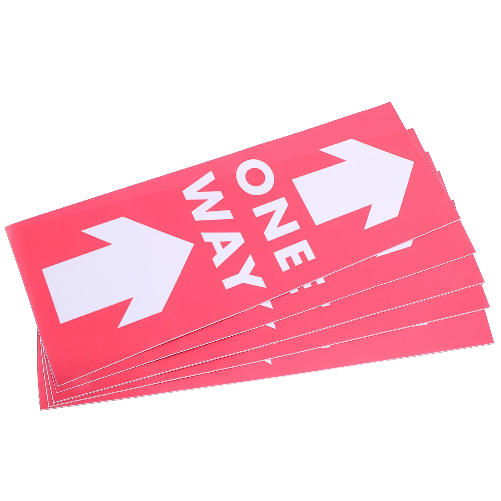 5 Pcs Arrow Warning Post Labels Decals The Sign Adhesive Stickers Pvc Indicator