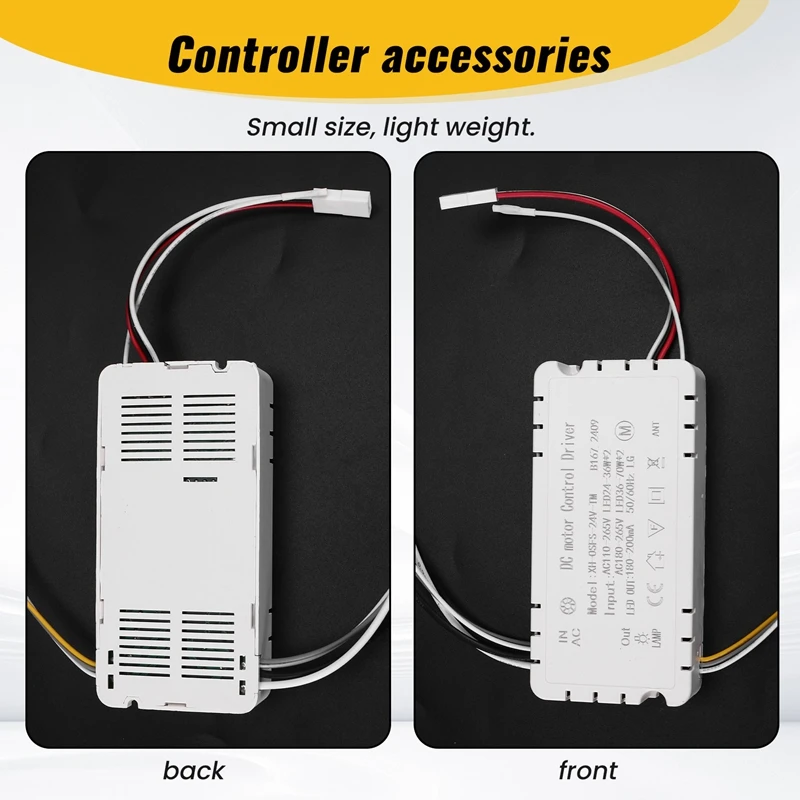 WFF Ceiling Fan Remote Control Kit With 6 Speed Settings, Replacement Ceiling Fan Remote, Dimming Controls, 110-265V