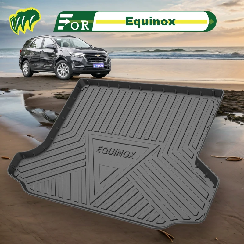 For Chevrolet Equinox 18 19 20 22 2017-2023 Custom Fit Car Trunk Mat All Season Cargo Mat 3D Shaped Laser Measured Trunk Liners