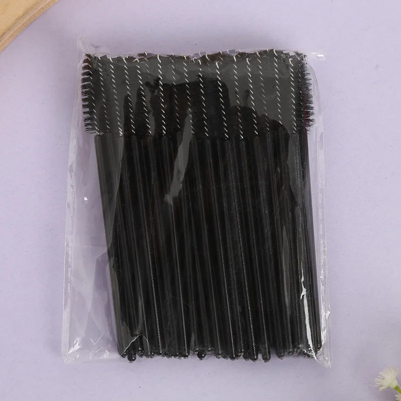 Hot -selling 100Bags/Set Eyelashes Small Brush Beautiful Eyelashes Combs Eyelashes Brush Combing