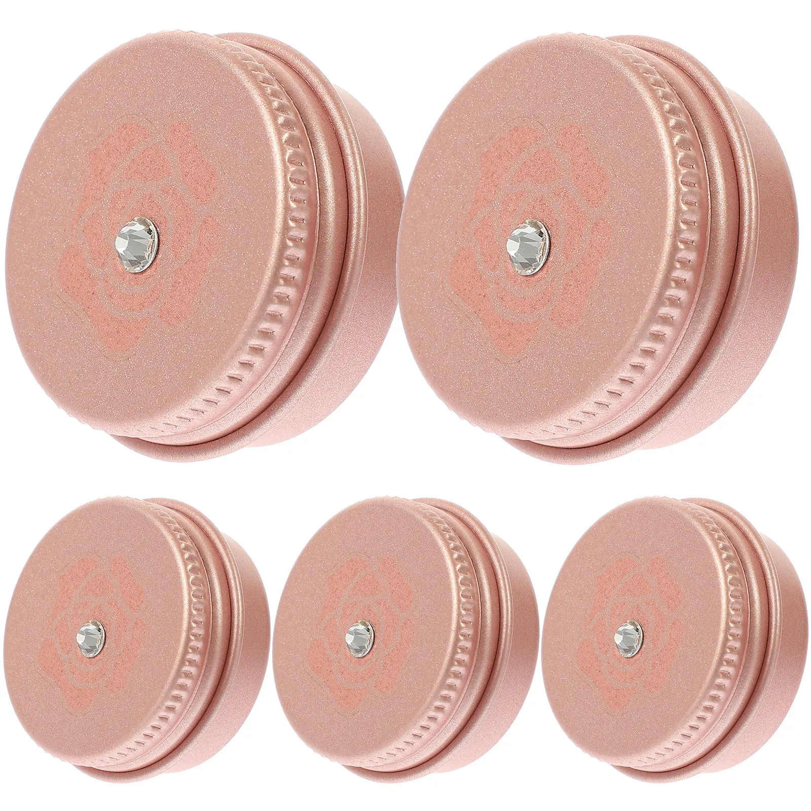 

Набор из 5 многоразовых алюминиевых контейнеров для крема, портативные баночки для бальзама для губ, герметичные многофункциональные винтовые тубы для путешествий и дома