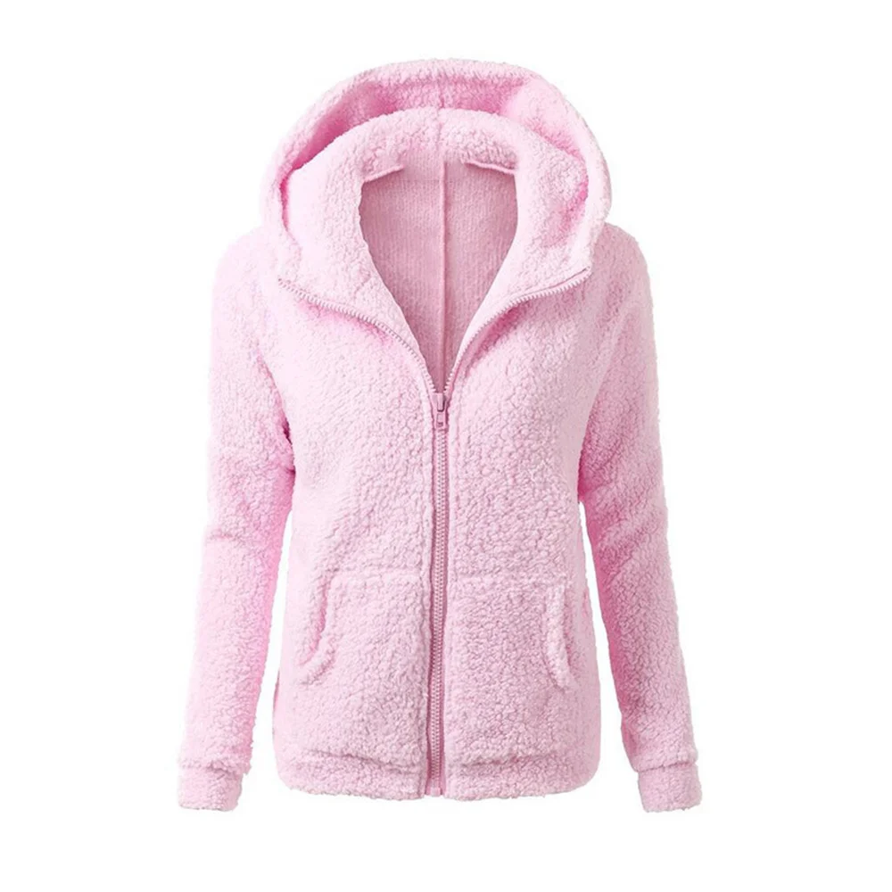 Jacket Coat Long Sleeve Hoodies Fuzzy Warm Sweater Great For Date  Hanging Out  Daily Wear, School