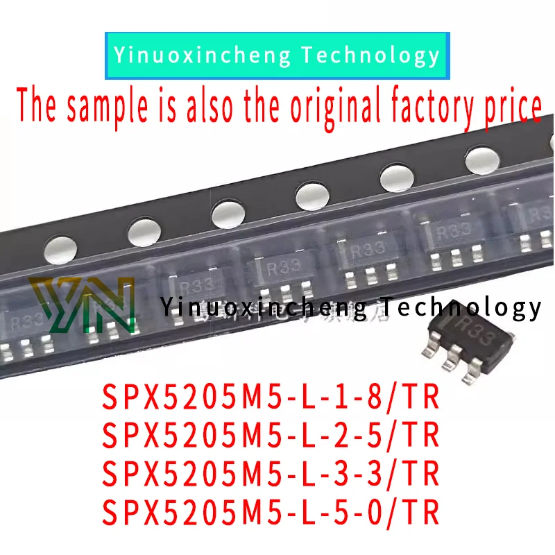 

20PCS/LOT SPX5205M5-L-1-8/2-5/3-3/5-0TR SOT-23 Low voltage differential linear regulator (LDO) chip