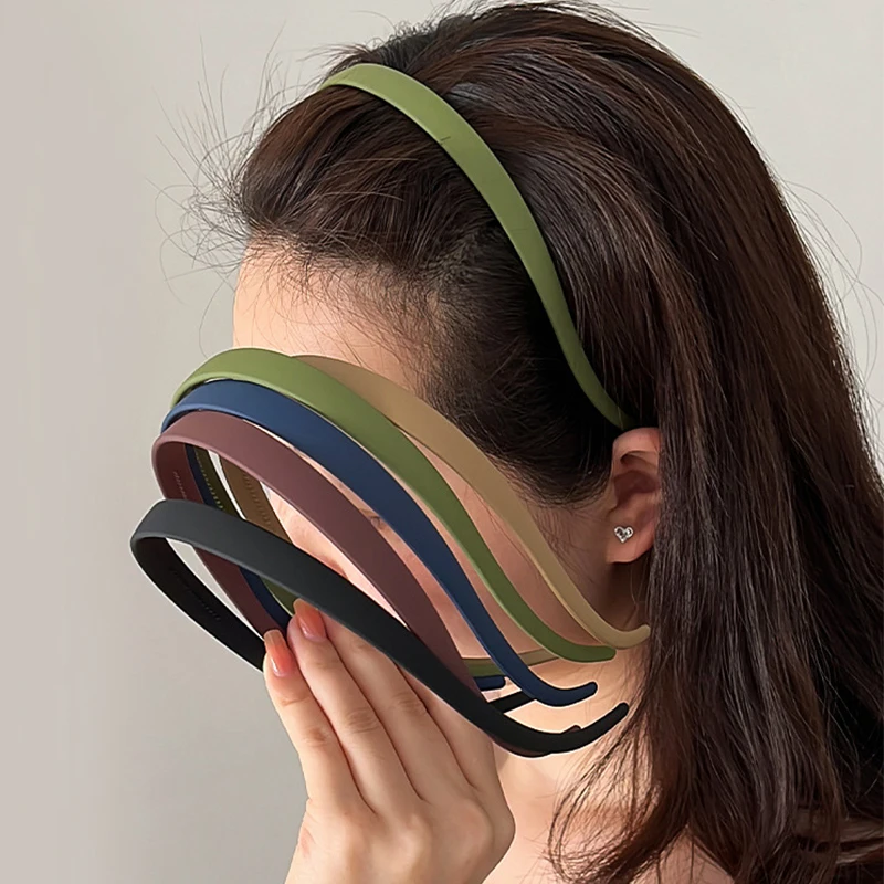 1Pc nouvelles lunettes de soleil à la mode cadre forme plastique mat bandeaux pour femmes bandeau denté anti-dérapant cheveux cerceau cheveux accessoires