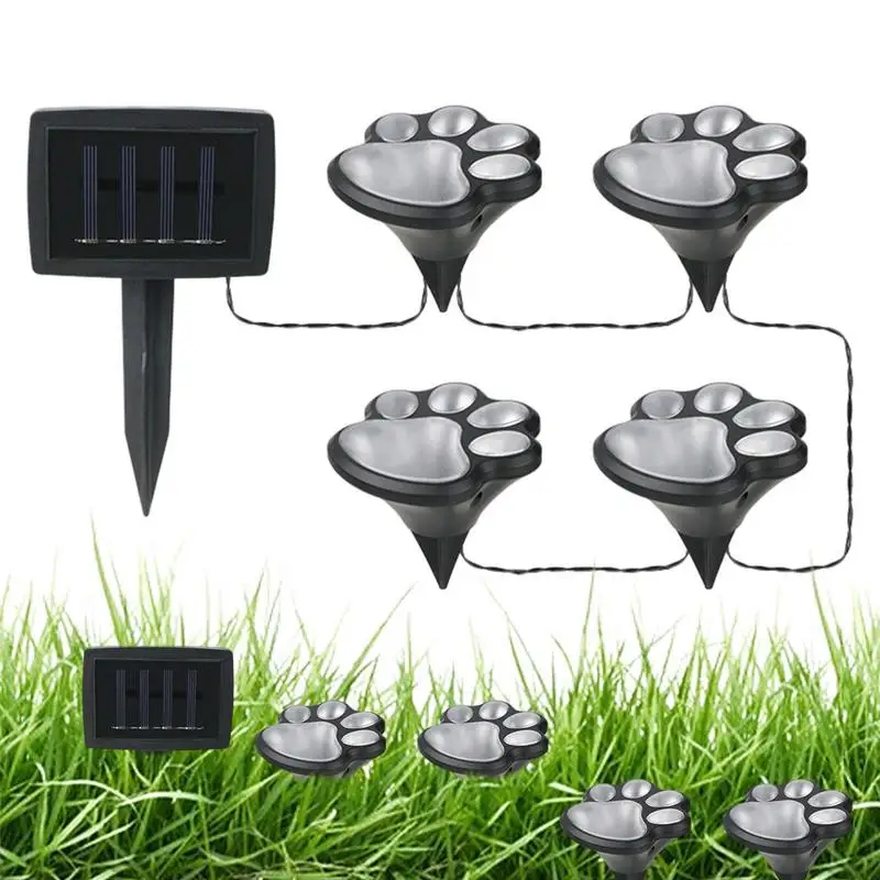 

Waterproof LED Solar Ground Light Animal Paw Print Decorative Landscape Lights Outdoor Garden Patio Walkway Path Lighting