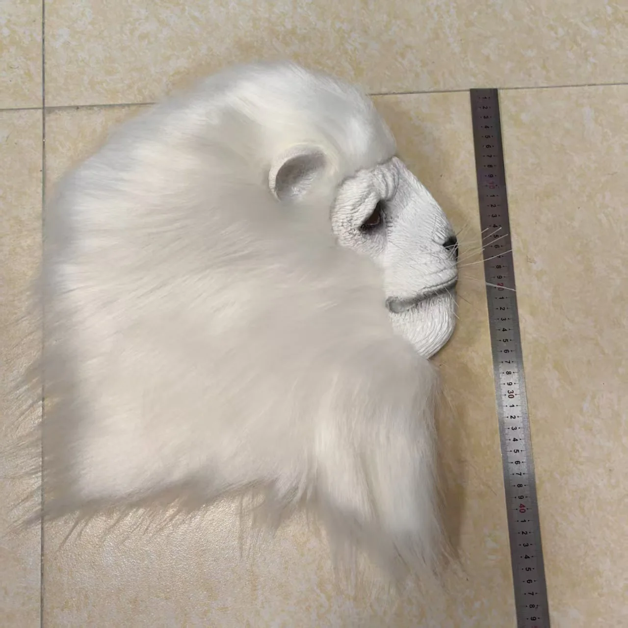 Masque Lion Blanc en Latex Deluxe – photo 6
