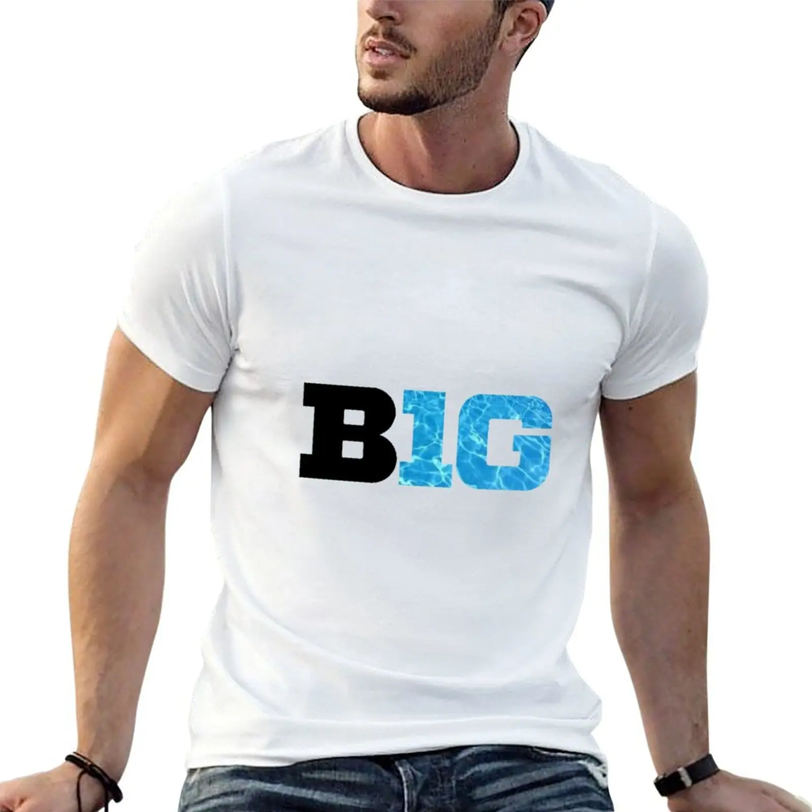 BIG TEN Conference Light Logo T-Shirt man t shirt designer t shirts for man pack white t shirt custom print T-Shirt