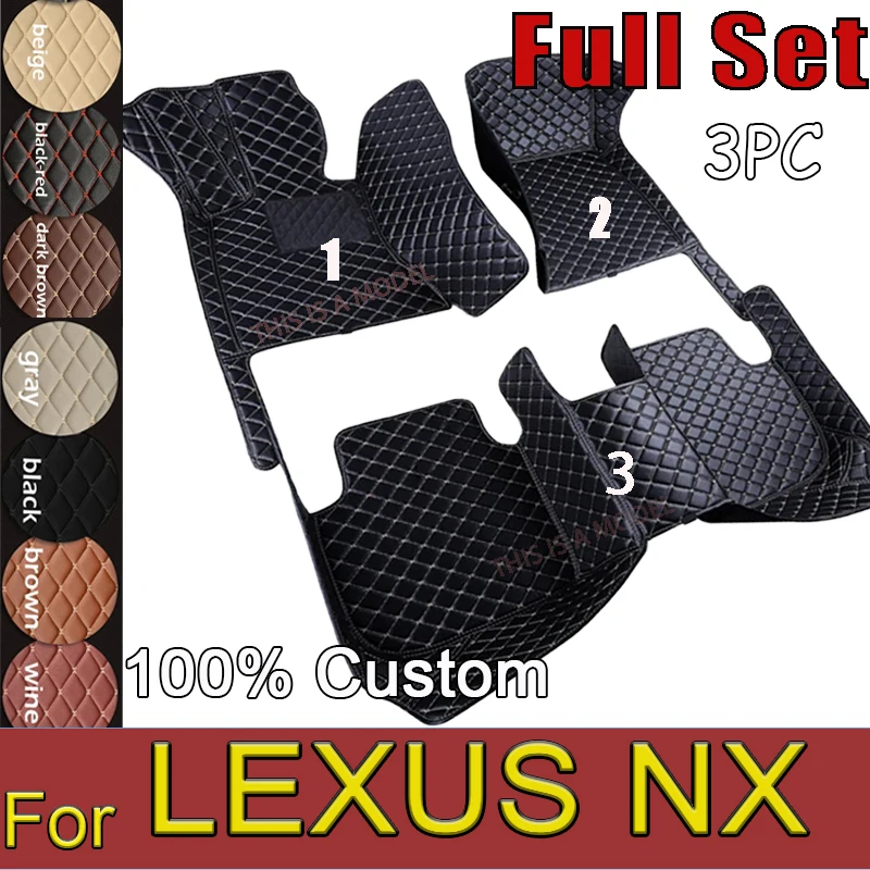 

Car floor mats for LEXUS NX series 200 300h 300 200t 2015 2016 2017 2018 2019 2020 2021 2022 Custom auto foot Pads automobile