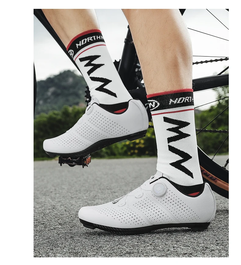 MTB Fahrradschuhe für Herren Flache Pedalschuhe Leichte Rutschfeste Selbstverriegelnde Schuhe für Damen Outdoor-Radsport Rennradschuhe – Detail 12