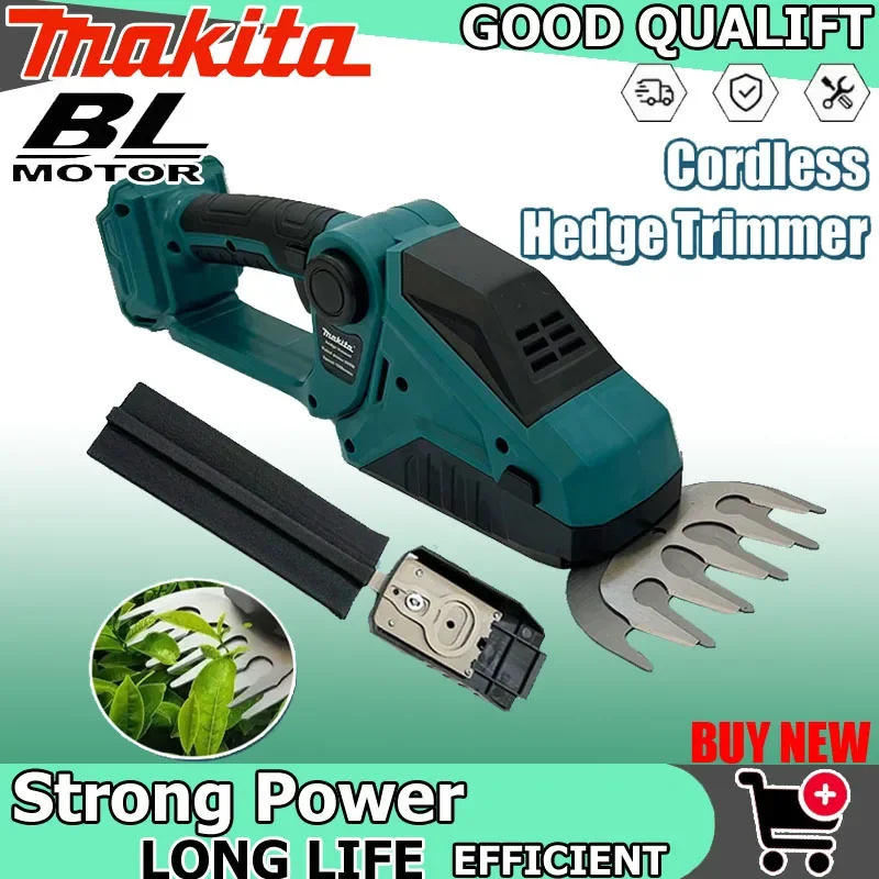 

Аккумуляторный кусторез Makita 2-в-1 для 18В аккумуляторов, мини-ножницы для травы, ручной электрический триммер для сада