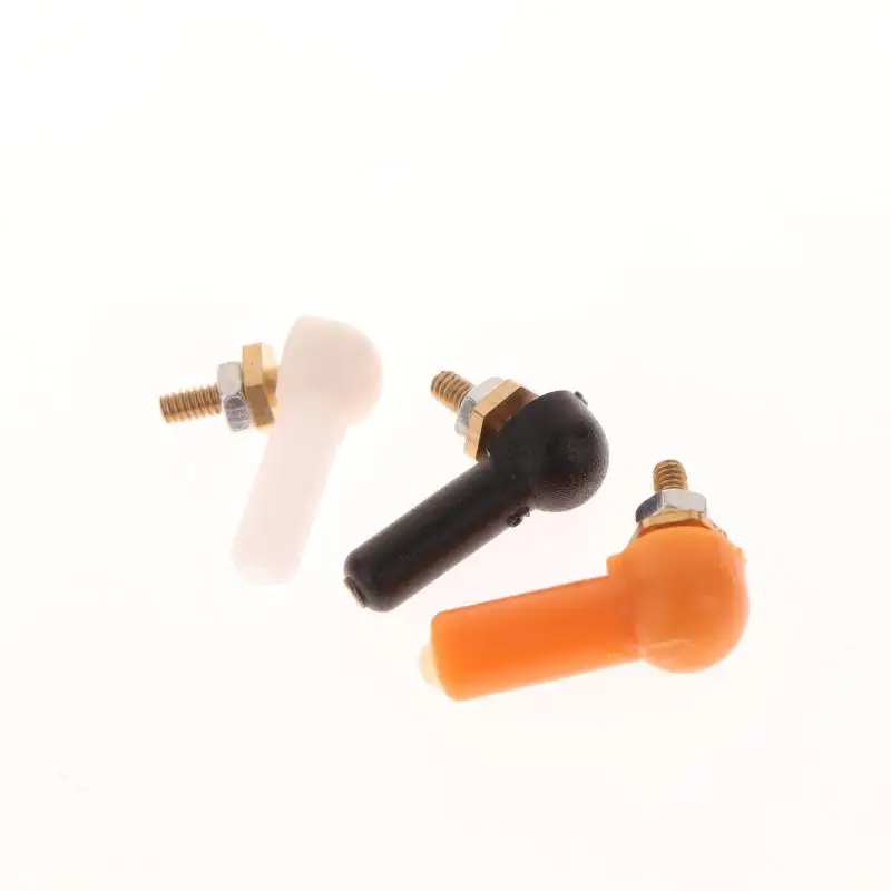 2/5PCS L16/17mm Rod End M2 M3 Ball Joint 2/3 มม.สีดําเชื่อมต่อ Rod Ball Head Connector สําหรับ DIY RC เบนซินเรือ servo อะไหล่