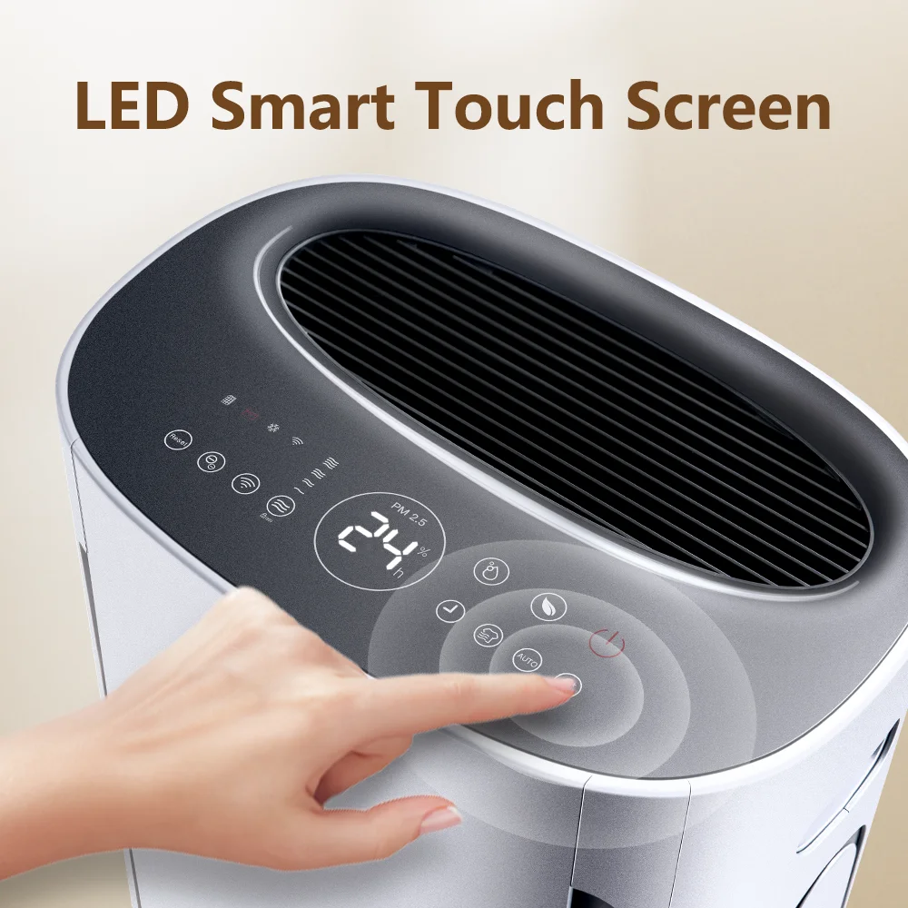 Deye DYD-U20A المدمج في المؤين الذكية واي فاي المنزل كله آلة لتنقية الهواء الاستخدام المنزلي المحمولة مزيل الرطوبة المنزلية