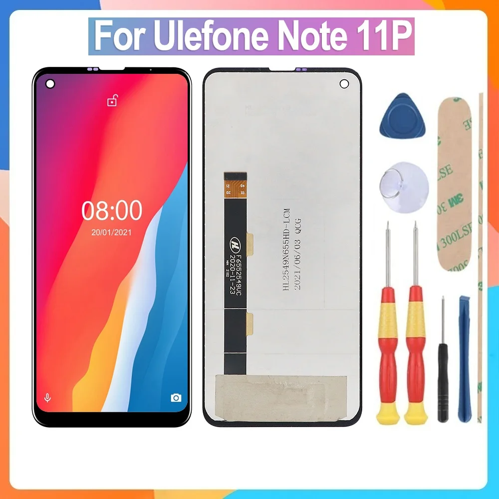 AiNiCole 6.55'' For ulefone note 11P LCD Display Touch Screen Digitizer Assembly