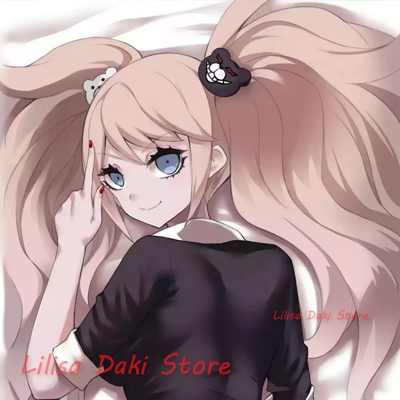 Dakimakura Enoshima Junko Anime Body Pillow Cover Double-Sided Print Life Size Pillowcase Gifts