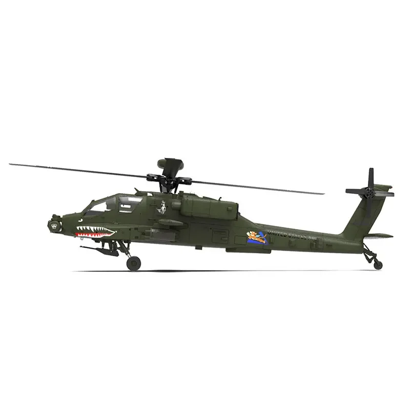 YUXIANG Apache AH-64D F11 2.4G motore Brushless a 6 canali telecomando acrobatico 3D elicottero di simulazione Flybarless in scala 1:32