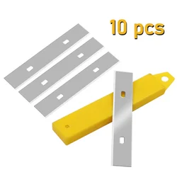 10Pcs/Set 100x18mm Scraper Blades Replacement For Wall Glass Floor Paper Scraper Steel Sharper Wear-Resistant Cleaning Tool