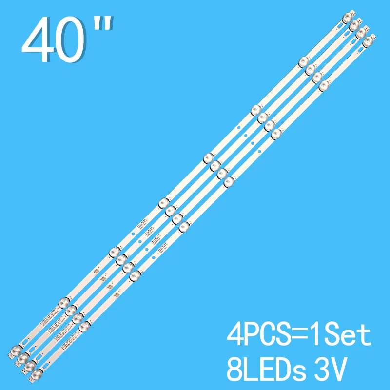 

4PCS 750mm for 40 "8 lamp JL.D39581235-105AS-M DLED38.5AHXL 4X8 0002 SNT-D385X01-4X8 43 D385X012-Z03A-XL XL-D385-2835-8S1P-350MA