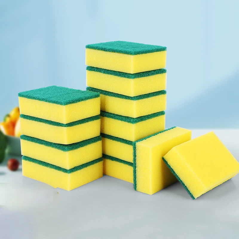 Highly Absorbent Double-sided Sponge Magic Cleaning Pot Rust Sponge Cleaning Brush Kitchen Cleaning Tool