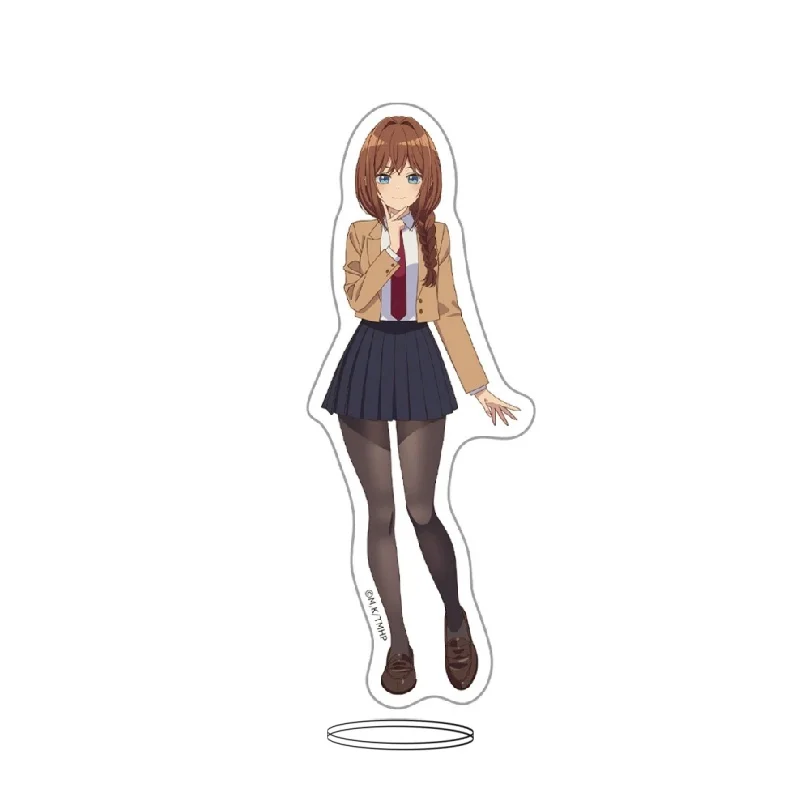 Anime Tune In to the Midnight Heart Nene Himekawa Sailor Uniform Style Acrylic Stand Model Plate Keychains Desk Decor