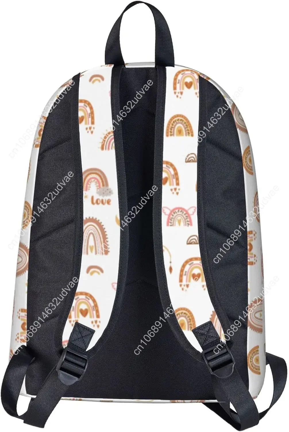 Personalized Backpack for Girls Boys, Custom Backpacks with Name, Customized Rainbow School Bookbag for Kids, Personalized Casua