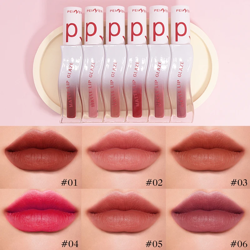 Langanhaltender, feuchtigkeitsspendender, matter Lippenstift – mattierter Lippenstift, wasserfest, schweißfest und klebend für die Tasse, ideales Weihnachtsgeschenk