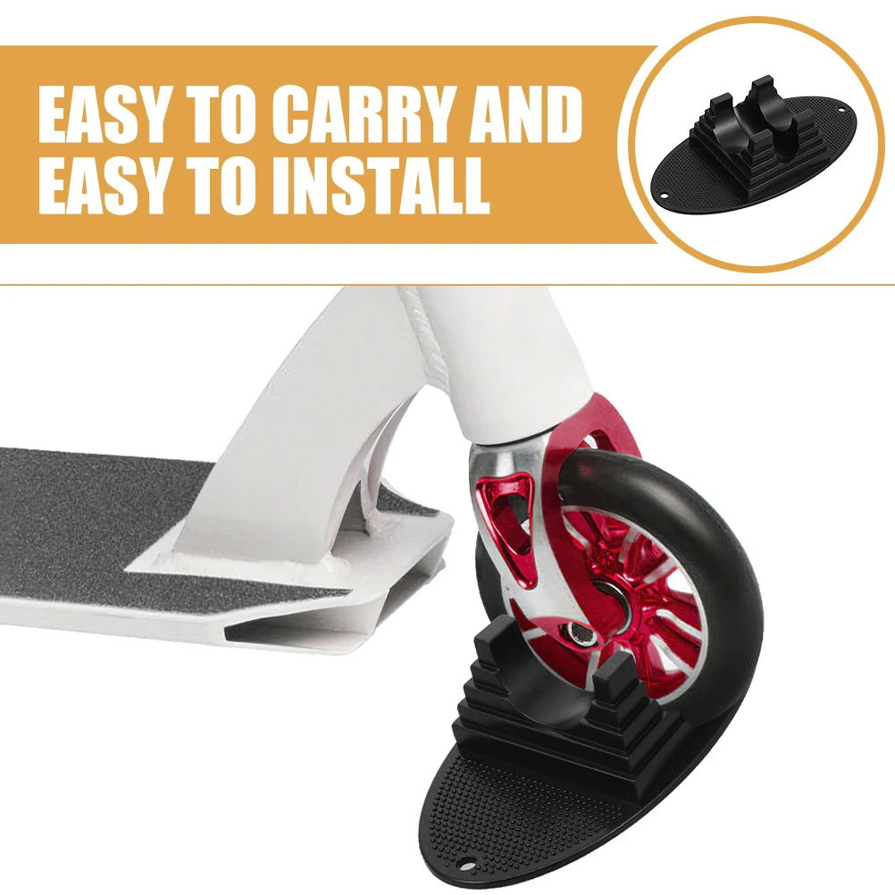 

Wheel Pad Black Scooter Holder Portable Support Stand Parking Stopper Balanced Rack Outdoor Bracket Plastic Kickstand Electric