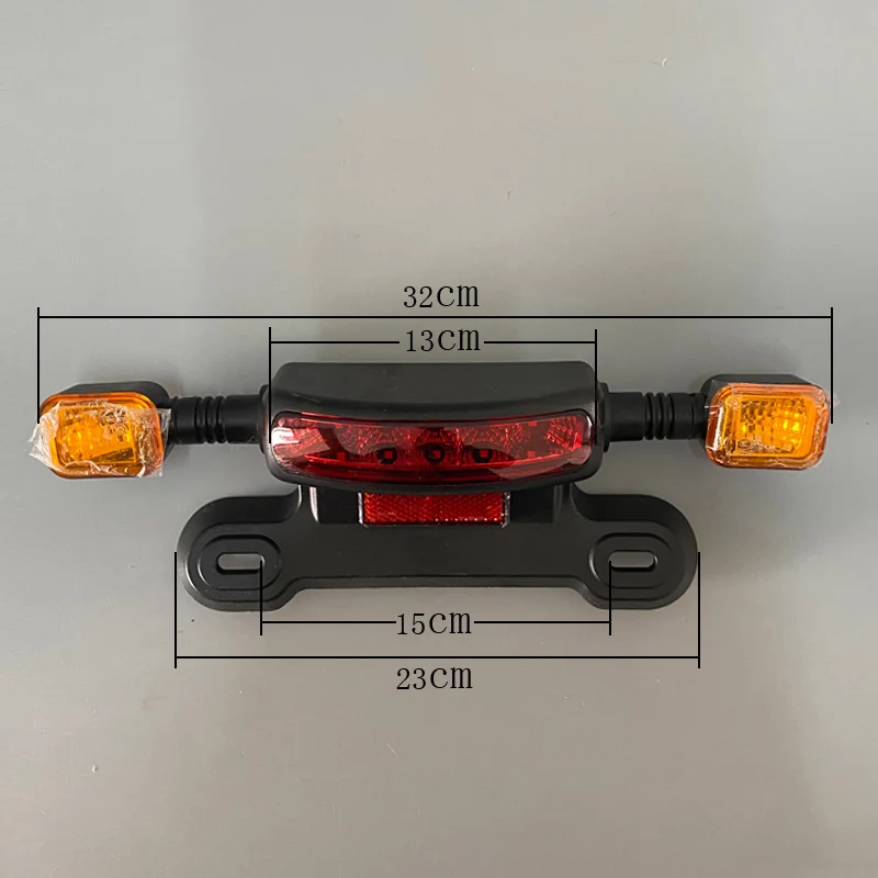 전기자전거 방향지시등 세트 전기자전거 브레이크등 전기 오토바이 후미등, LED Ebike 후미등, 전기 스쿠터 후미등, 브레이크등 및 방향 지시등, 12V, 48V, 60V, 3 in 1