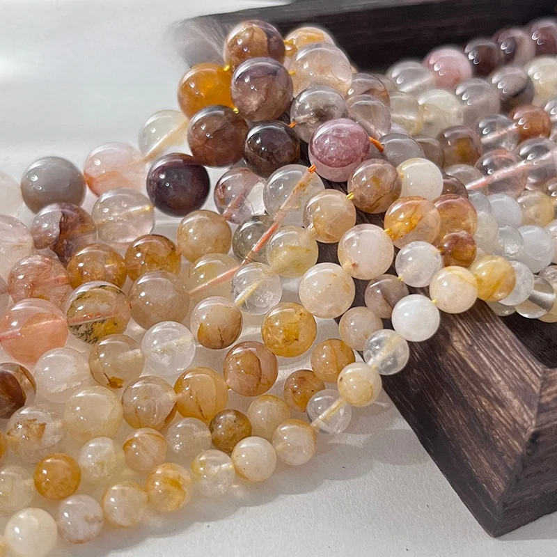 

l Crystal Yellow Flower Ghost Beads DIY Multi Treasure Bracelet Mobile Phone Chain Nelace Accories Faion Jewelry