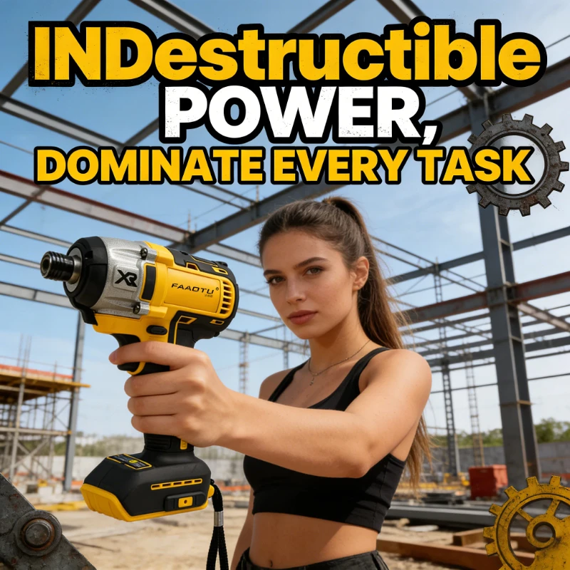 FAAOTU 887 Brushless Impact Driver, Same Quality & Look As DW,Handheld Cordless Screw Driver Suitable for DW battery NO battery